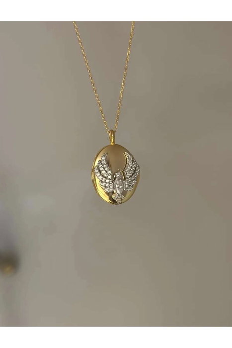 Heliophilia Silver Collar de Piedra de Circonita en Bronce Dorado Heliophilia Silver Collar de Piedra de Circonita en Bronce Dorado